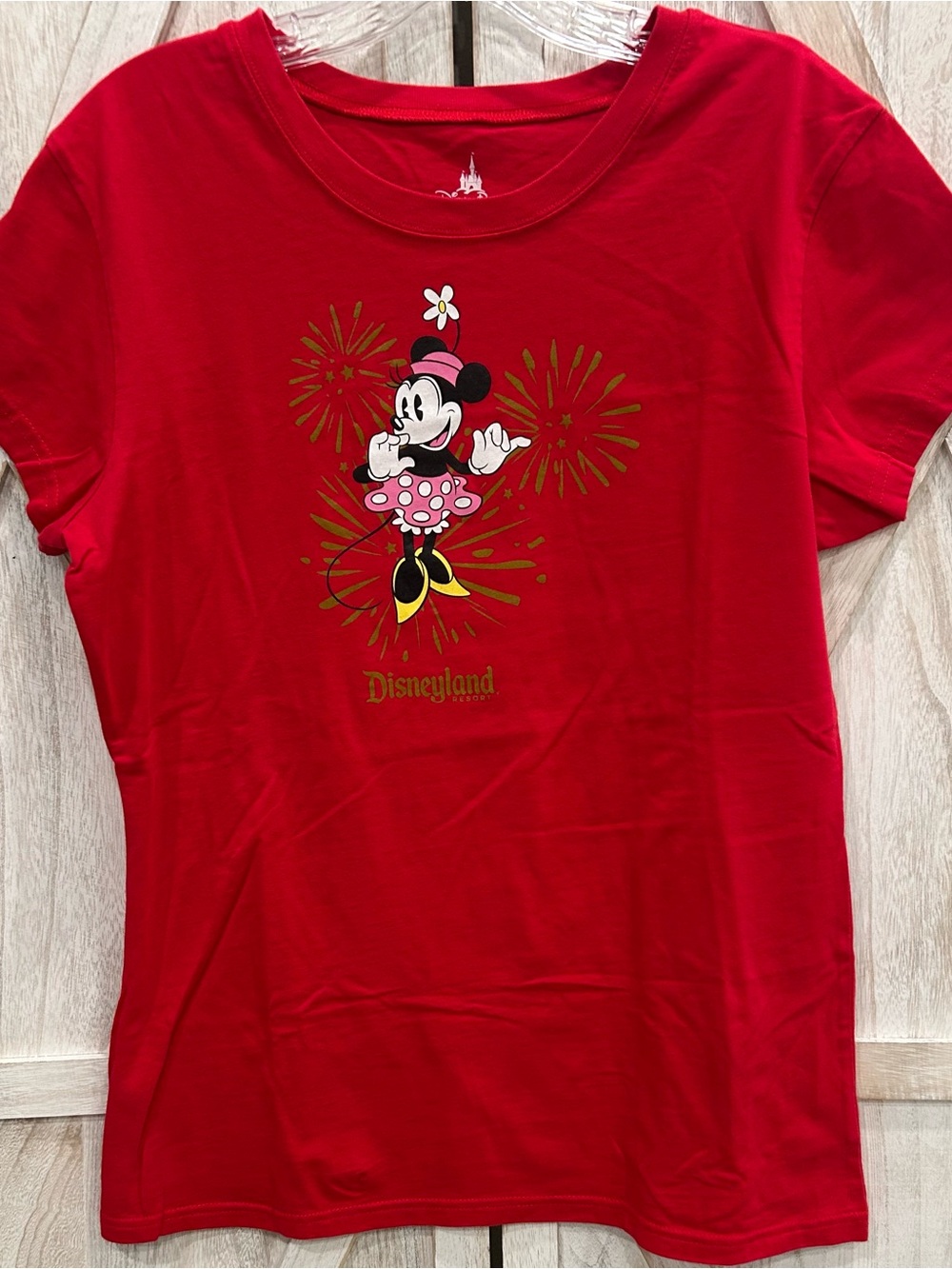Disney Parks Authentic Disneyland Resort Red Minnie Mouse Women’s Graphic Large